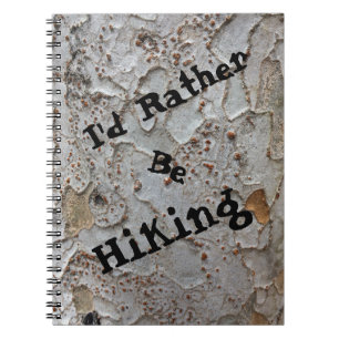Carnet Plutôt Être Randonnée Bark Nature Photo Rustique