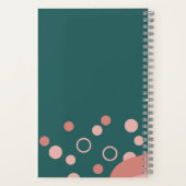 Carnet Plutôt vert et rose esthétique et artistique (Verso)