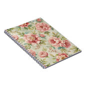 Carnet Plutôt Vintage Inspiré rose Floral (Côté Droit)