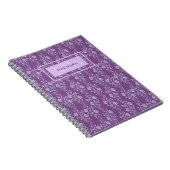 Carnet Plutôt violet et floral Lilac Personnalisé (Côté Droit)