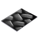 Carnet Pneus de voiture noir (Côté gauche)