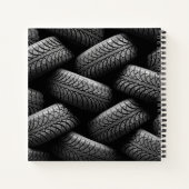 Carnet Pneus de voiture noir (Dos)