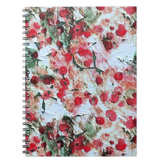 Carnet Pneus Roses Red Dirty Pointe Grunge Decay (Devant)