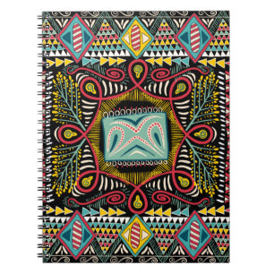 Carnet Poche carré, châle, textile. P abstrait coloré