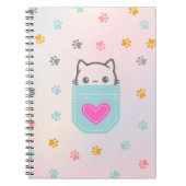 Carnet Poche pleine d'amour Kitty (Devant)