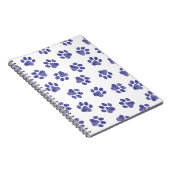 Carnet Poches de Doodle, Paws de Chien, Paws Bleus de Mar (Côté Droit)