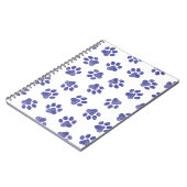 Carnet Poches de Doodle, Paws de Chien, Paws Bleus de Mar (Côté gauche)