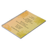 Carnet Poème de rêve (écrit par moi) (Côté gauche)