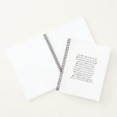 Carnet Poème Personnalisé, Paroles De Chanson, Citation (Intérieur)