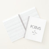 Carnet Poèmes élégants de votre nom Portable Spiral (Intérieur)