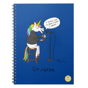 Carnet Poésie de licorne poète drôle
