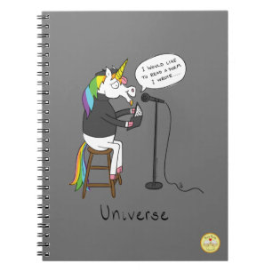 Carnet Poésie de licorne poète drôle