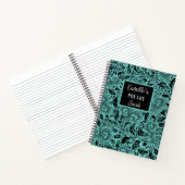 Carnet Poésie florale personnalisée Dark Moody (Intérieur)