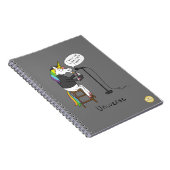 Carnet Poète de poésie licorne drôle (Côté Droit)