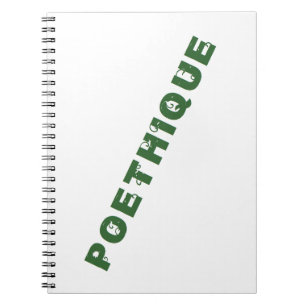 Carnet poétique verte