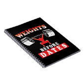 Carnet Poids avant dates | Citation motivationnelle de fo (Côté Droit)