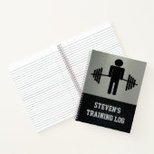 Carnet Poids Barbell Workout Gym Training Log (Intérieur)