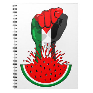 Carnet Poing de résistance palestinienne sur le symbole d