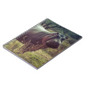 Carnet Poing hippo debout à la caméra en Afrique Foliage (Côté gauche)