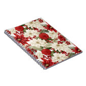 Carnet Poinsettia de Noël – Conception florale de vacance (Côté Droit)