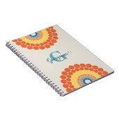 Carnet Point d'été de la mer Égée - radiant monogramme Ma (Côté Droit)