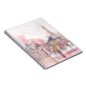 Carnet Point d'orgue de Paris avec aquarelle par temps de (Côté Droit)