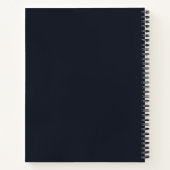 Carnet Point Polka bleu (Dos)