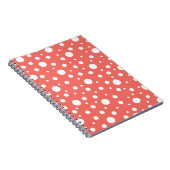 Carnet Point Polka de corail (Côté Droit)