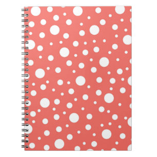 Carnet Point Polka de corail