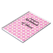 Carnet Point Polka rose (Côté gauche)