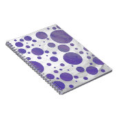Carnet Pointe Polka Smear Blueberry (Côté Droit)