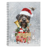 Carnet Pointeur à poils durs, Noël de chien (Devant)