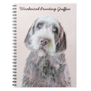 Carnet Pointing à poils durs Peinture Griffon - Art Chien