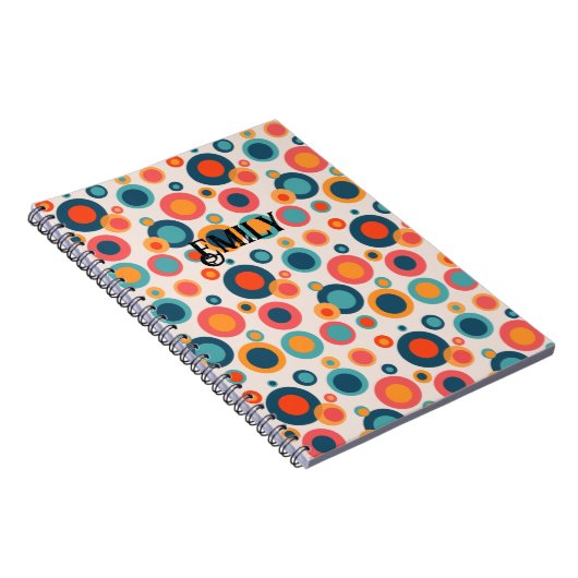 Carnet Points Abstraits colorés (Côté Droit)