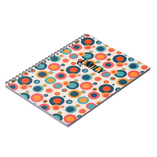 Carnet Points Abstraits colorés (Côté gauche)