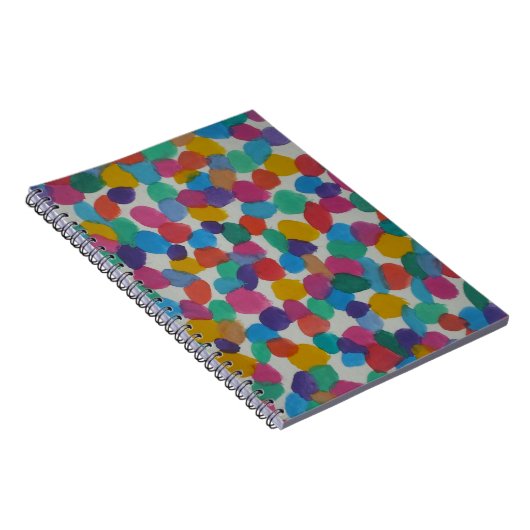 Carnet Points aquarelle colorés (Côté Droit)