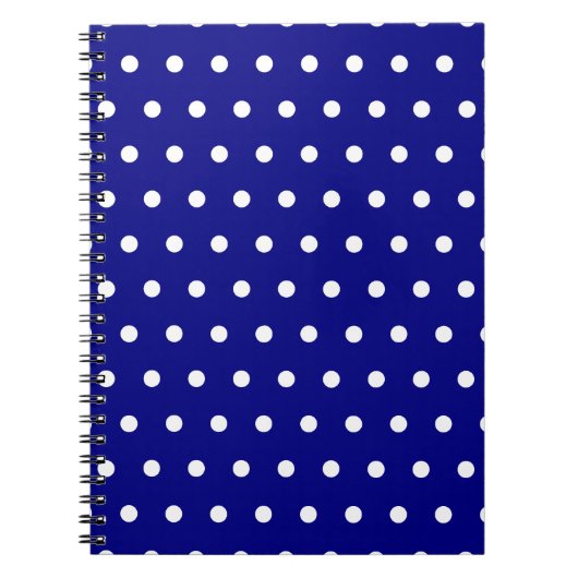 Carnet Points blancs et navy (Devant)