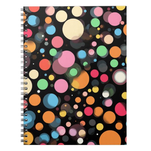 Carnet Points Brillants Multicolores (Devant)