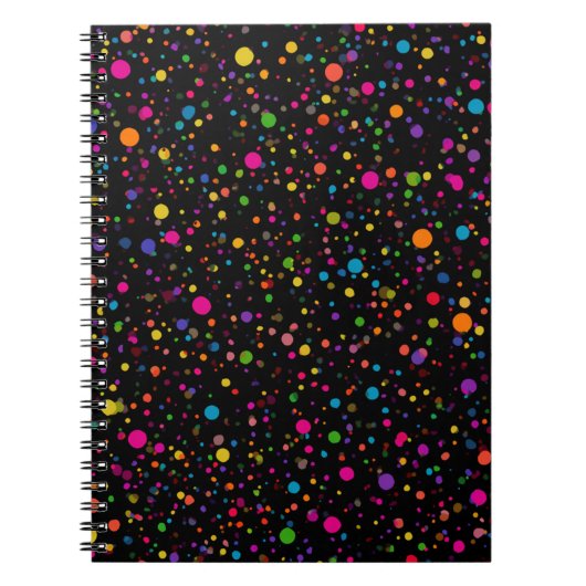 Carnet Points Brillants Multicolores (Devant)