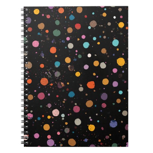 Carnet Points Brillants Multicolores (Devant)