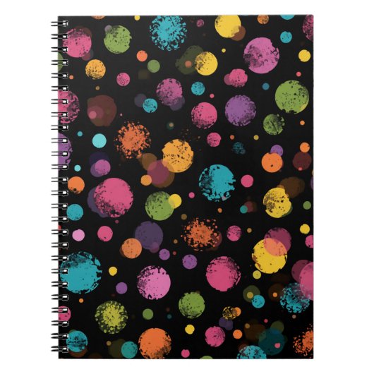 Carnet Points Brillants Multicolores (Devant)