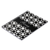 Carnet Points & Carrés / noir blanc + vos idées (Côté gauche)