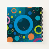 Carnet Points colorés Anneaux Monogramme Personnalisé BLE (Dos)