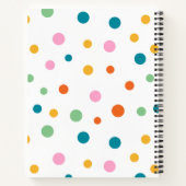Carnet Points Colorés Gai Personnalisés (Dos)