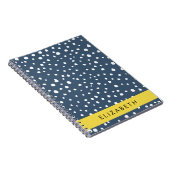 Carnet Points Dalmatiens Bleus De La Marine, Spots, Dotés (Côté Droit)
