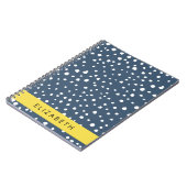 Carnet Points Dalmatiens Bleus De La Marine, Spots, Dotés (Côté gauche)