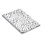 Carnet Points dalmatiens, Points dalmatiens, Noir et Blan (Côté Droit)