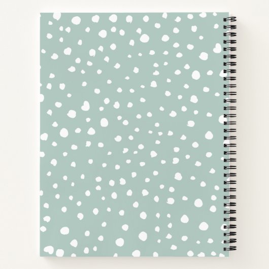 Carnet Points Dalmatiens verts, Points Dalmatiens, Pots D (Dos)