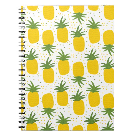 Carnet Points d'ananas : Conception de fruits d'été (Devant)