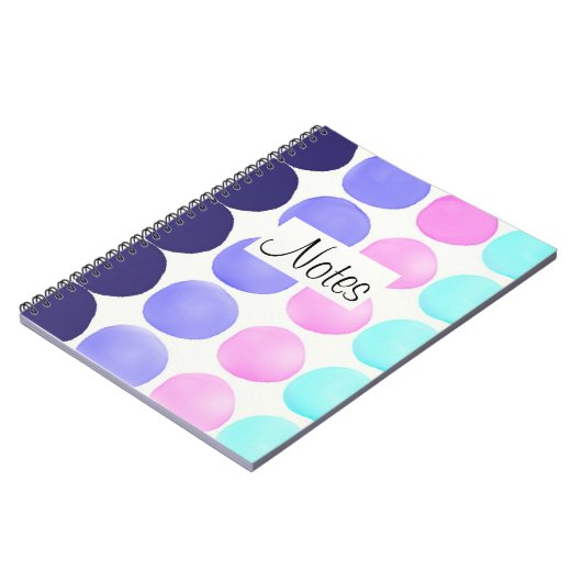 Carnet Points d'aquarelle multicolore (Côté gauche)